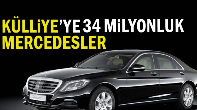 Külliye’ye 34 milyonluk Mercedesler
